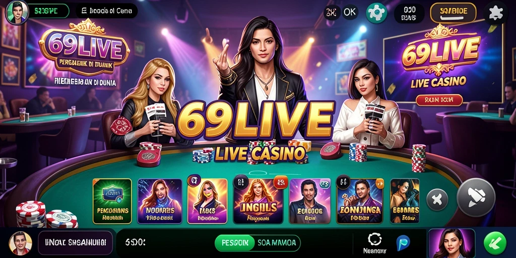 Screenshot gameplay menarik di 69LIVE menampilkan aksi kasino secara langsung.