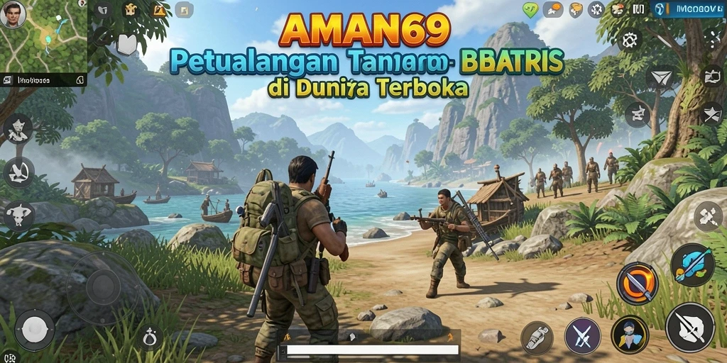 Tangkapan layar gameplay AMAN69 menampilkan petualangan seru di dunia terbuka.