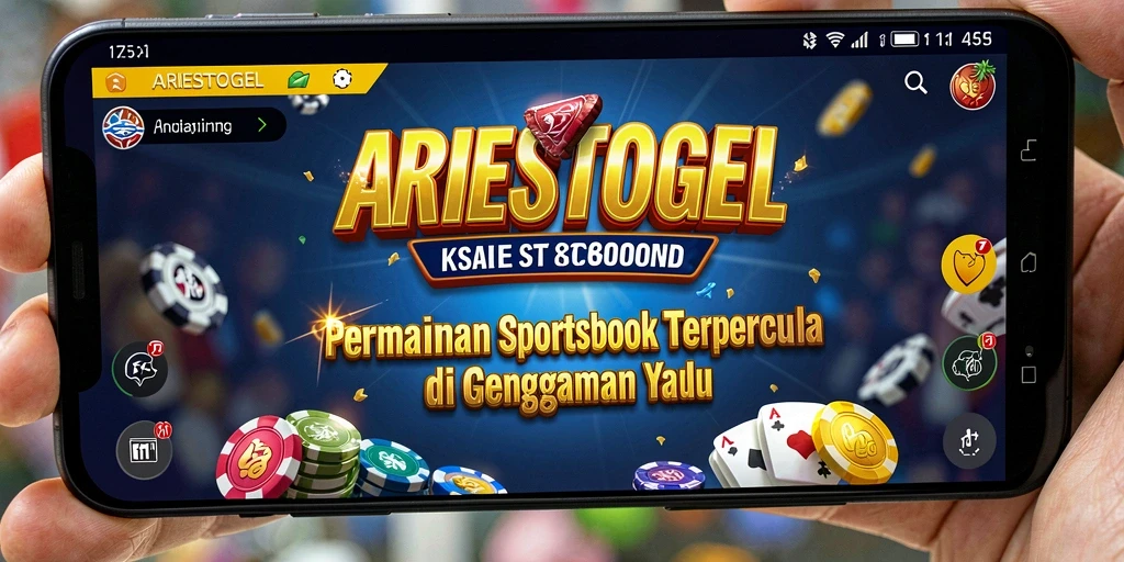 Tampilan utama ARIESTOGEL dengan berbagai pilihan taruhan olahraga.