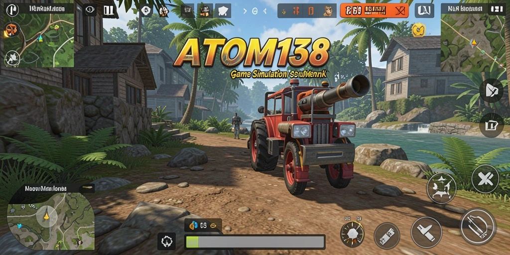 Tampilan gameplay menarik dari ATOM138 yang penuh aksi dan strategi.