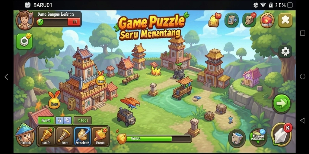 Tampilan gameplay menarik dari game Puzzle BARU01.