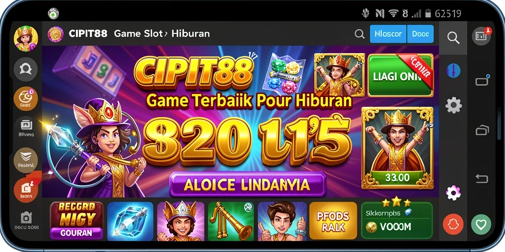 Screenshot gameplay CIPIT88 menampilkan balapan slot yang seru.
