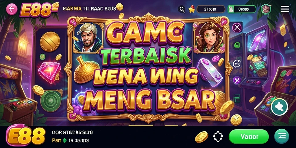 Gameplay E88 yang mendebarkan dengan tampilan slot yang menawan.