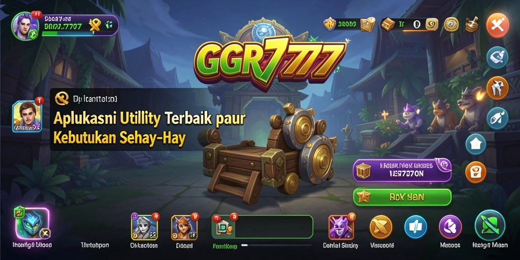 Tampilan utama GGR7777 dengan antarmuka yang ramah pengguna.