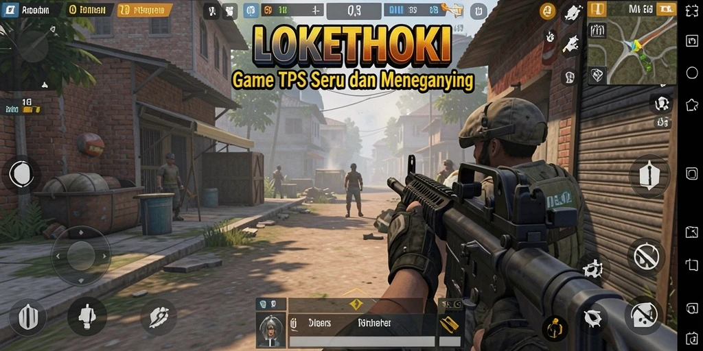 Tampilan screenshot LOKETHOKI dengan aksi pertarungan yang seru.
