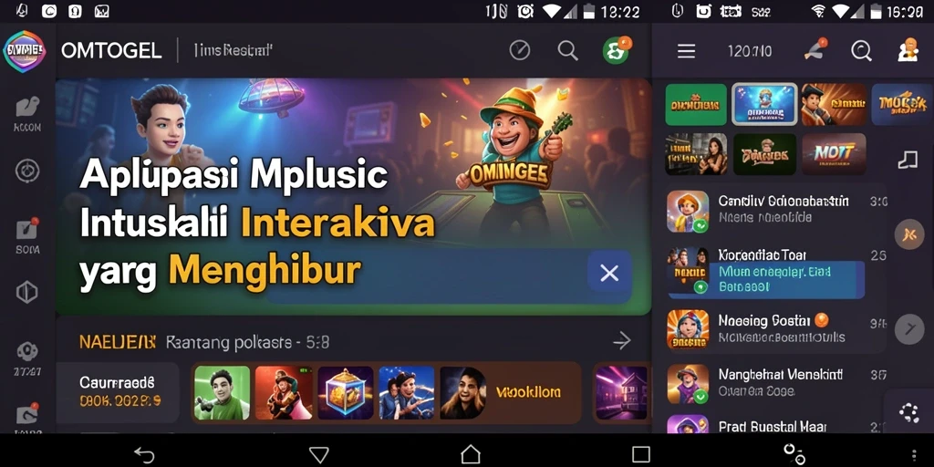 Tampilan gameplay interaktif dari aplikasi OMTOGEL.