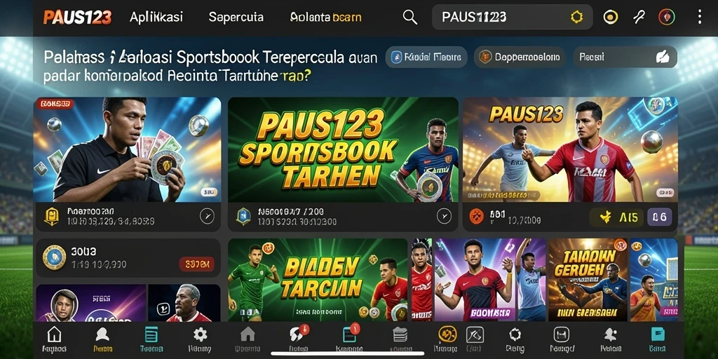 Tampilan interaktif dan menarik dari sportsbook PAUS123.