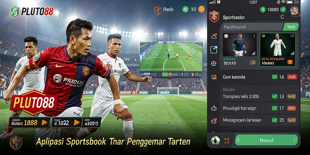 Tampilan utama PLUTO88 dengan berbagai opsi taruhan olahraga.