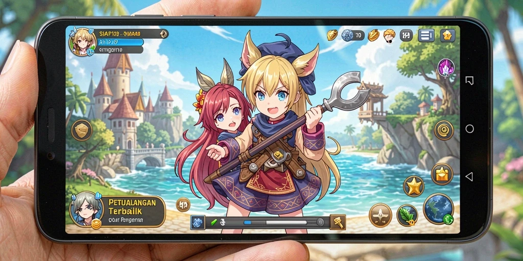 Tangkapan layar SIAP108 menunjukkan aksi seru dalam dunia Anime.