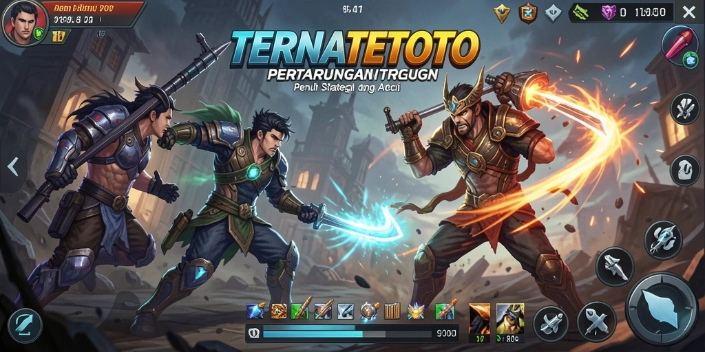Tampilan seru pertarungan karakter di TERNATETOTO.