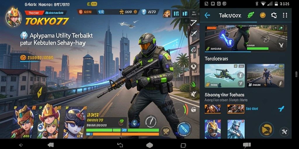 Tampilan antarmuka TOKYO77 yang modern dan fungsional.
