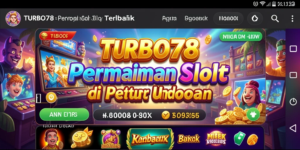 Screenshot gameplay TURBO78 yang menampilkan keseruan Slot.