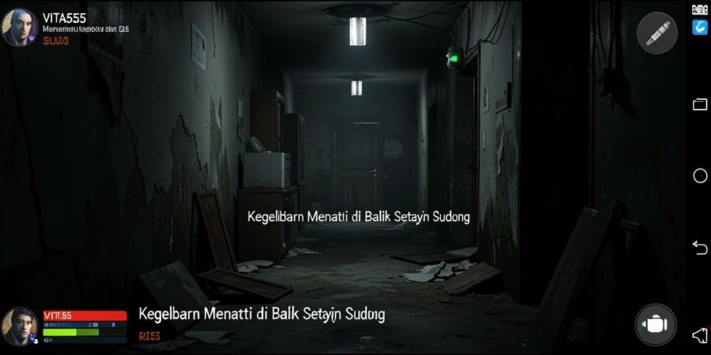 Tampilan gameplay <strong>VITA555</strong> yang menegangkan dan menyeramkan.