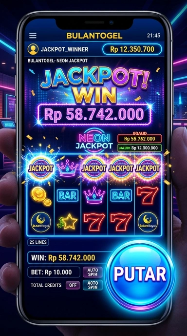 Tampilan antarmuka bulantogel yang bersih dan modern.